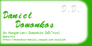 daniel domonkos business card